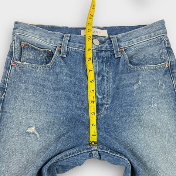 Trave Constance Distressed Tapered High-Rise Jeans in Time After Time Size 27 - Picture 8 of 8